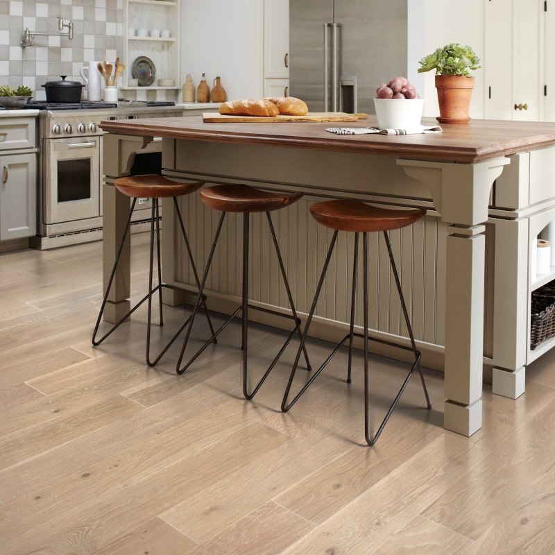 Kitchen with hardwood flooring - Vintage Elements - lighthouse Oak